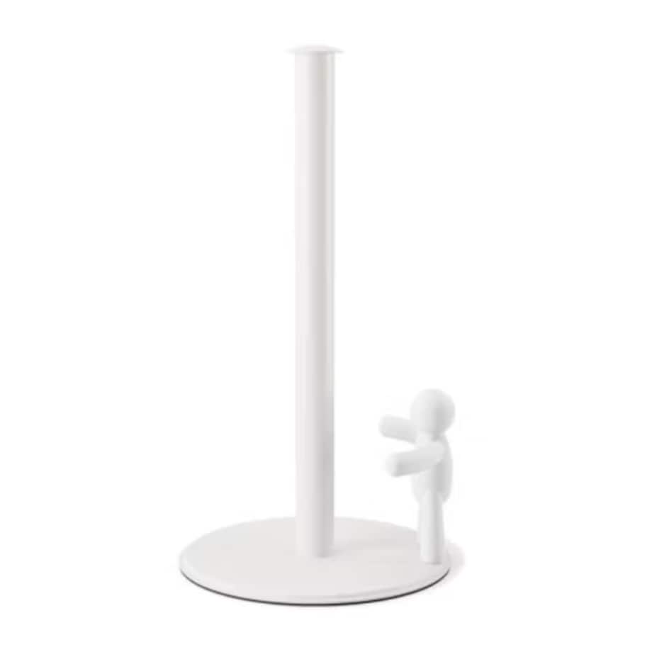 Stojak na ręcznik papierowy biały stalowy Buddy, 18 x 34 cm, Umbra