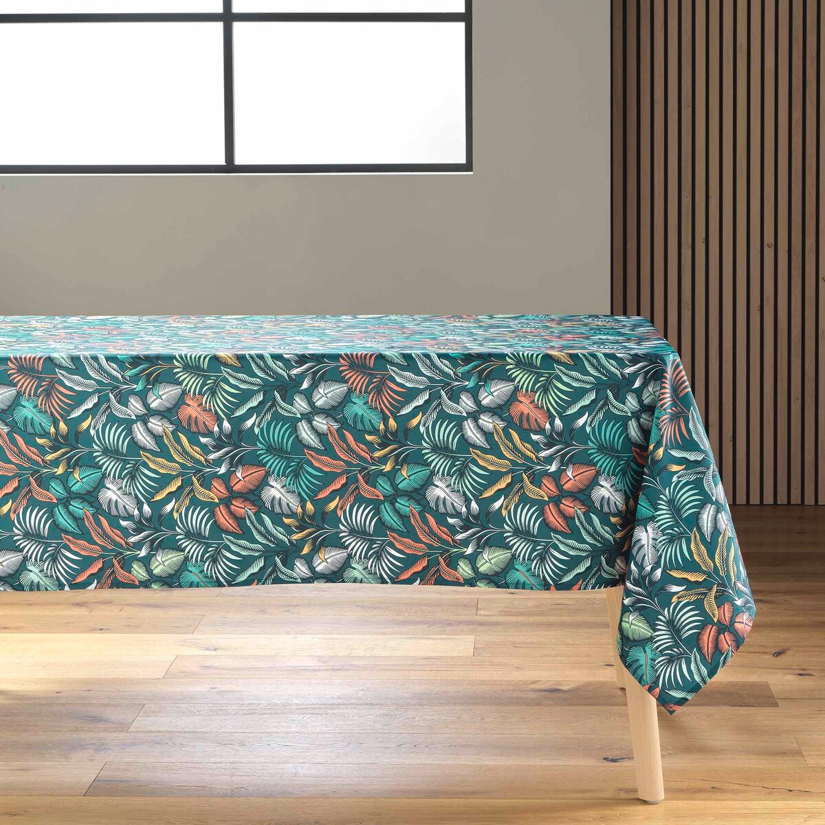 Obrus prostokątny STYLIS BLUE, 145 x 240 cm, niebieski z nadrukiem