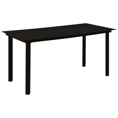 vidaXL 5-cz. zestaw mebli ogrodowych, rattan PVC, czarny
