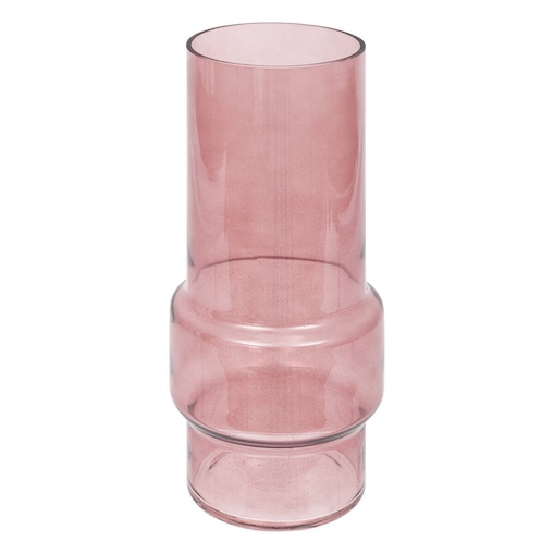 Wazon szklany różowy ELLA, Ø 12 cm