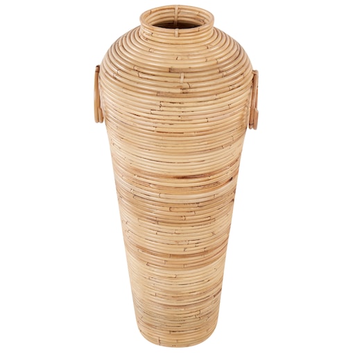 Wazon dekoracyjny ELATIA Rattan 70 cm Naturalny
