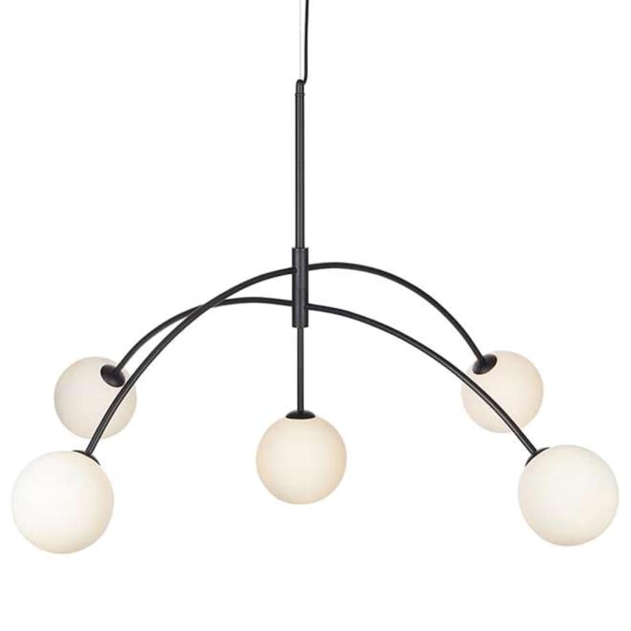 LAMPA wisząca HEAVEN 107559 Markslojd metalowa OPRAWA szklane kule balls zwis stal biały