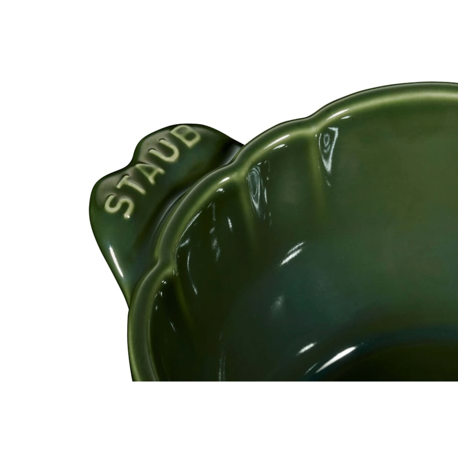 Mini Cocotte ceramiczny okrągły karczoch Staub - Zielony, 470 ml