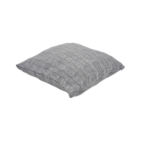 Poszewka dzianinowa na poduszkę 45x45 cm – VERONA POPIEL