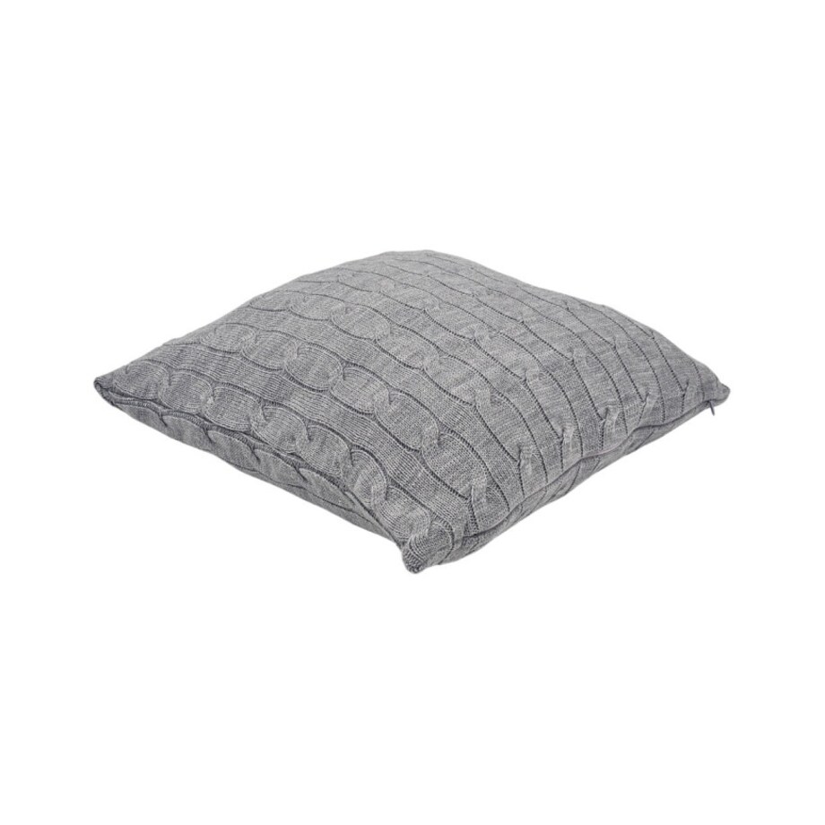 Poszewka dzianinowa na poduszkę 45x45 cm – VERONA POPIEL