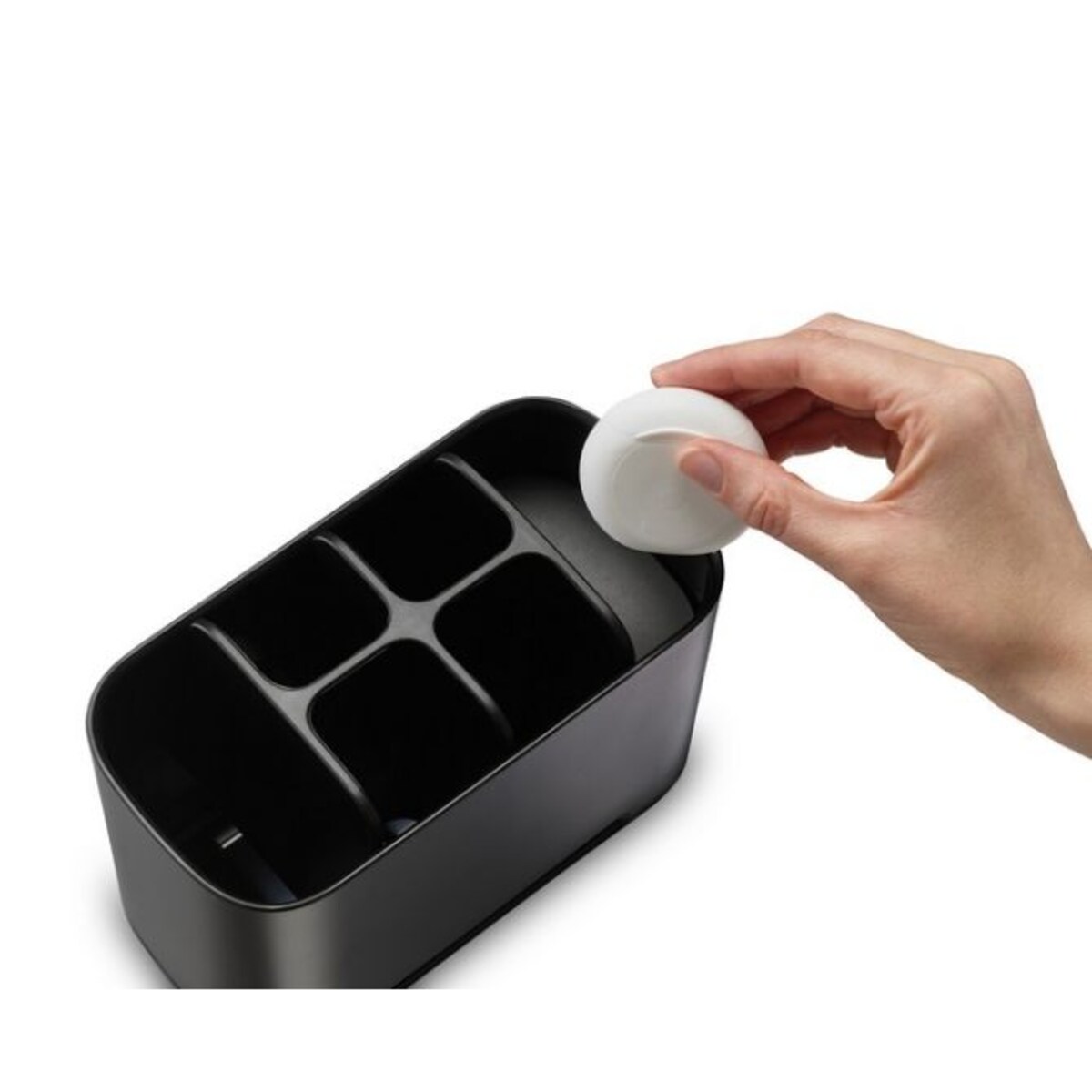 Pojemnik na szczoteczki L (czarny) EasyStore Joseph Joseph