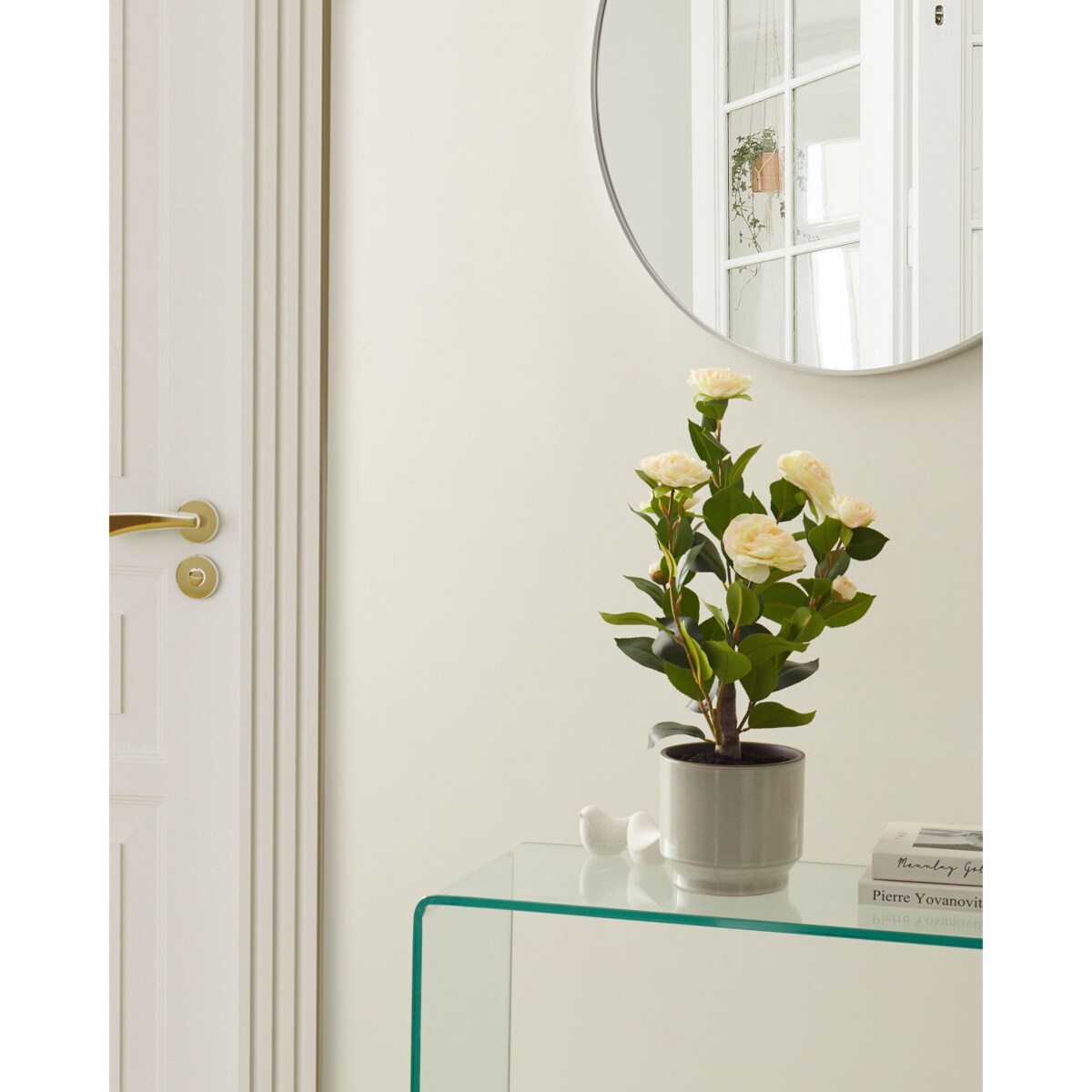 Sztuczna roślina CAMELLIA 60 cm Zielony