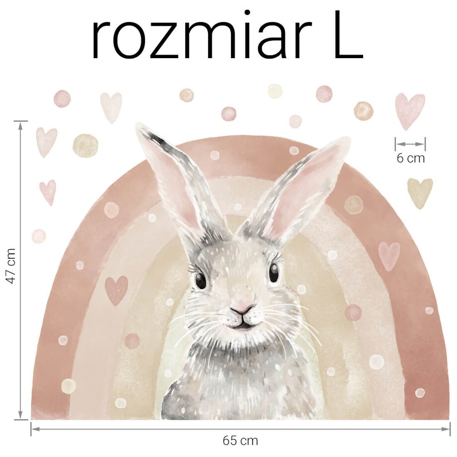Naklejka na ścianę Królik L