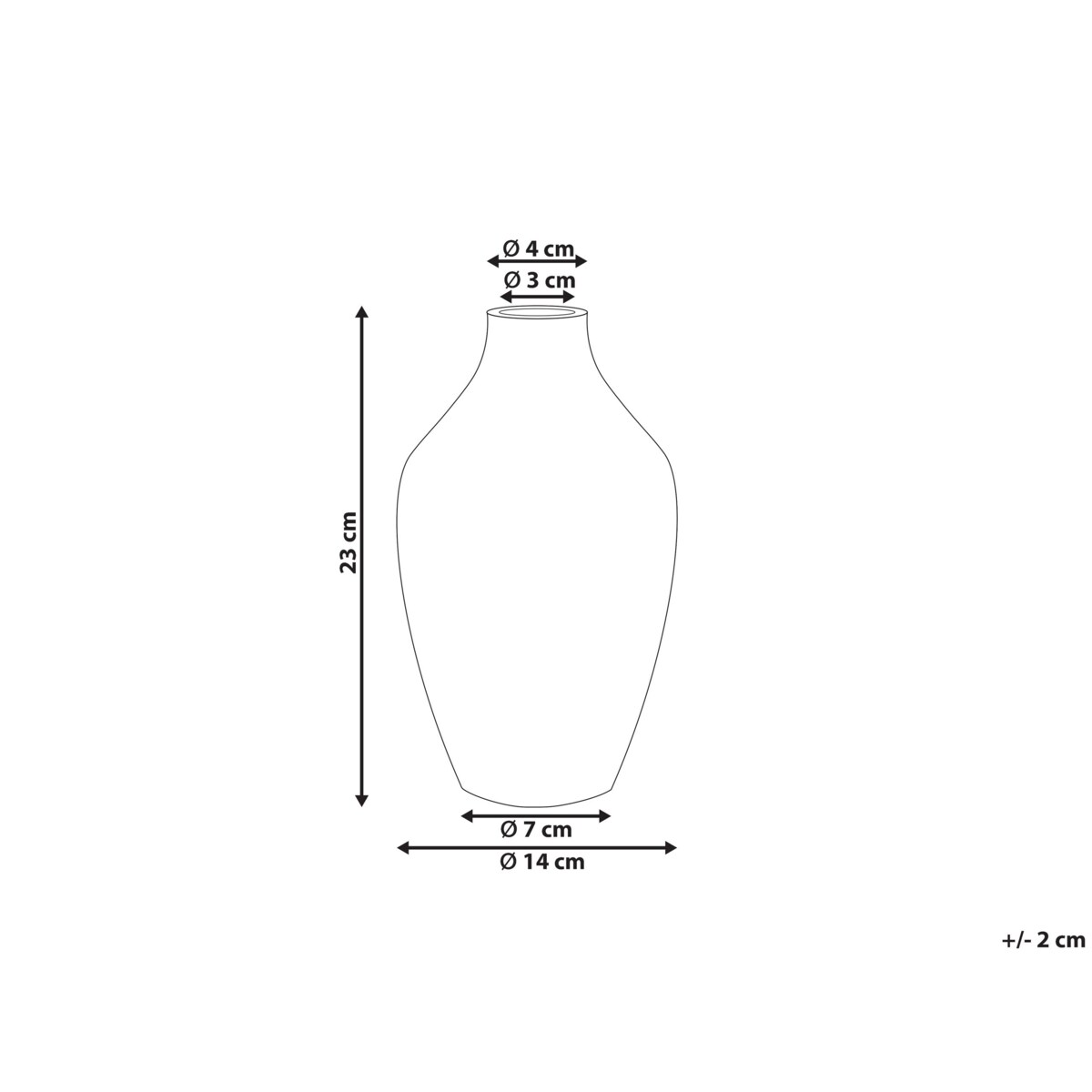 Wazon na kwiaty ceramiczny biały HELIKE