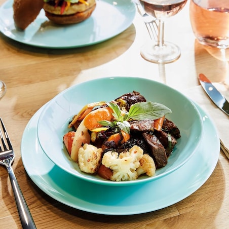 TALERZ PŁYTKI OBIADOWY DUŻY 6 x 25 cm LUMINARC diwali na jedzenie obiad