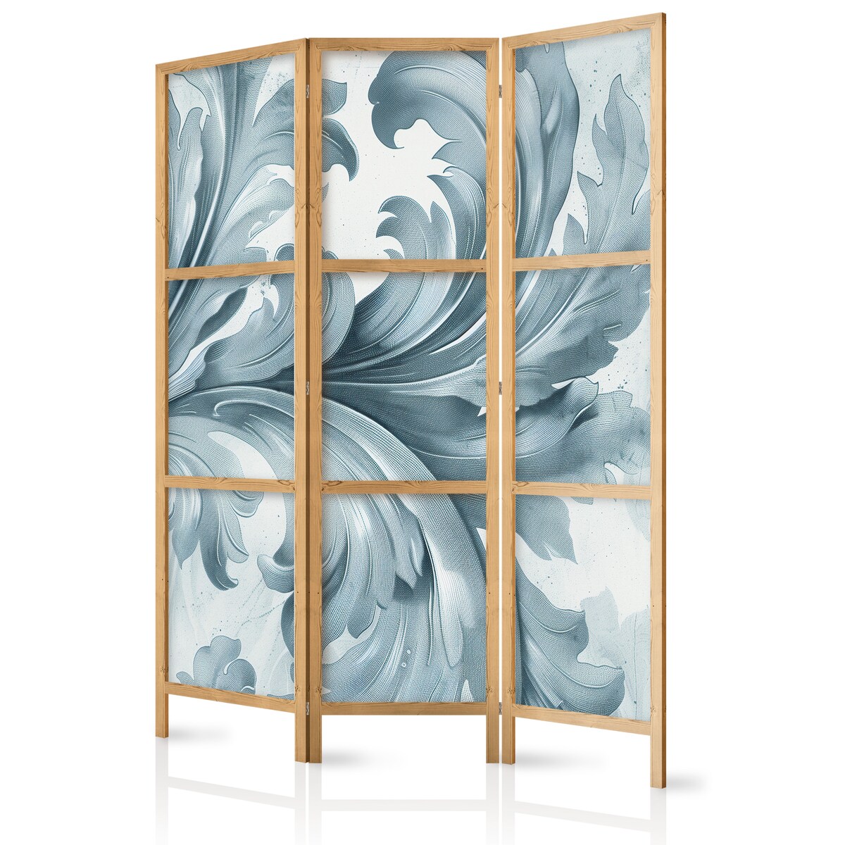 Parawan Japoński 3-panelowy Kamienne Barokowe Ornamenty 135x172cm
