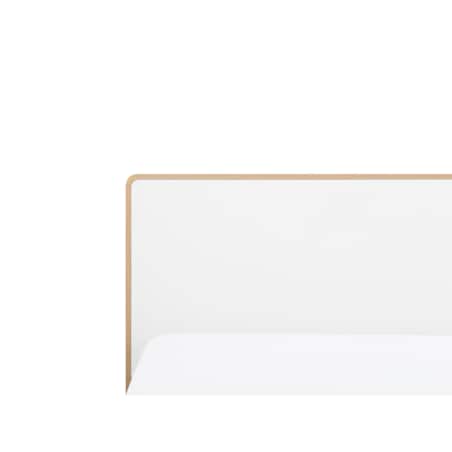 Łóżko LED 180 x 200 cm jasne drewno SERRIS