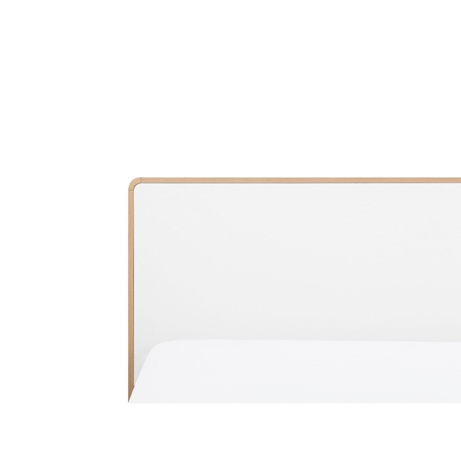 Łóżko LED 180 x 200 cm jasne drewno SERRIS