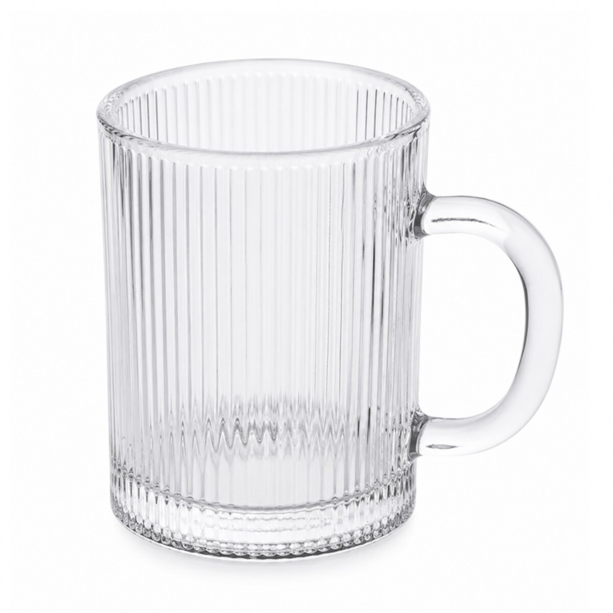 Szklanka 350ml ryflowana duża 1 szt do kawy, drinków SZK212