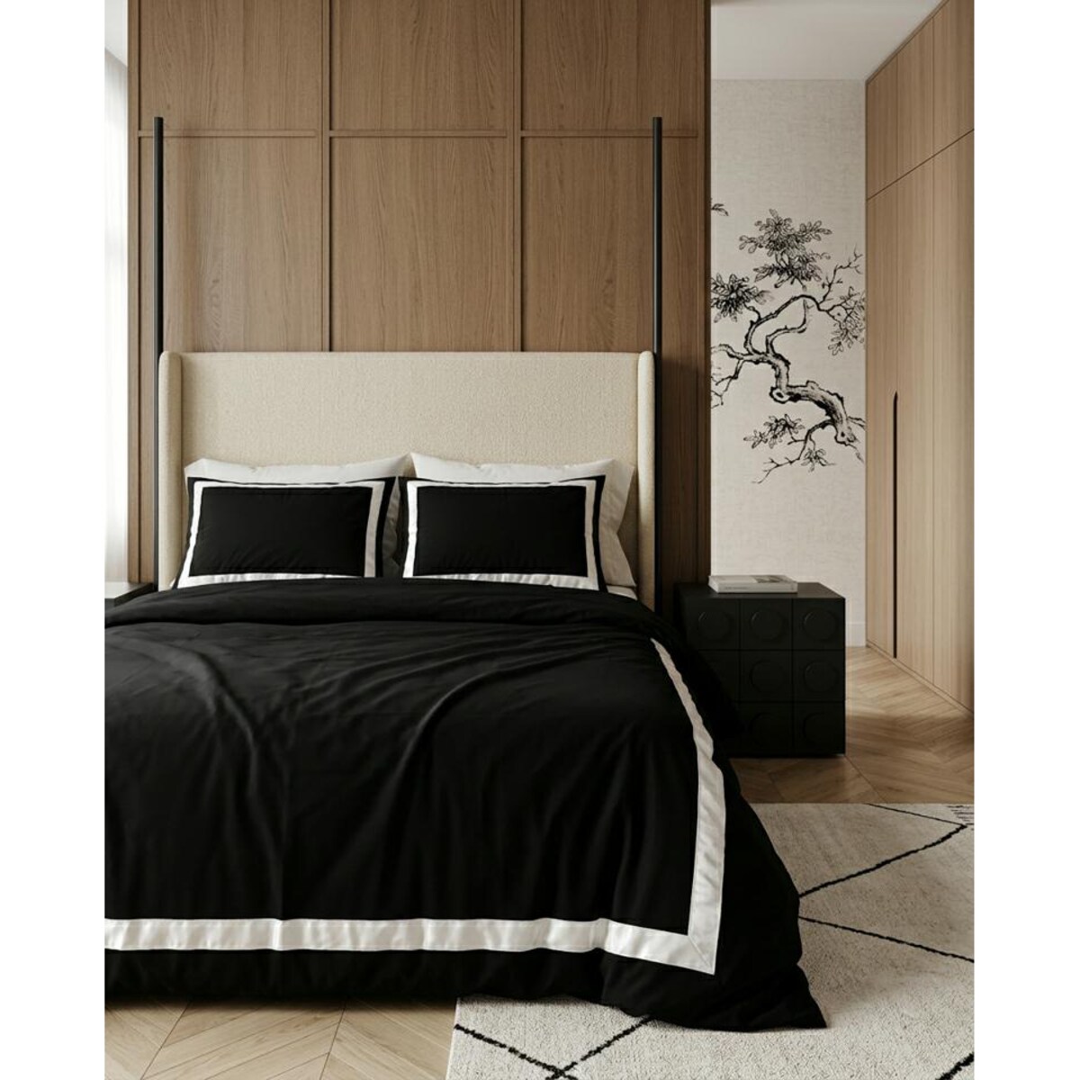 Komplet pościeli SHP RESIDENCE 200x220 czarny