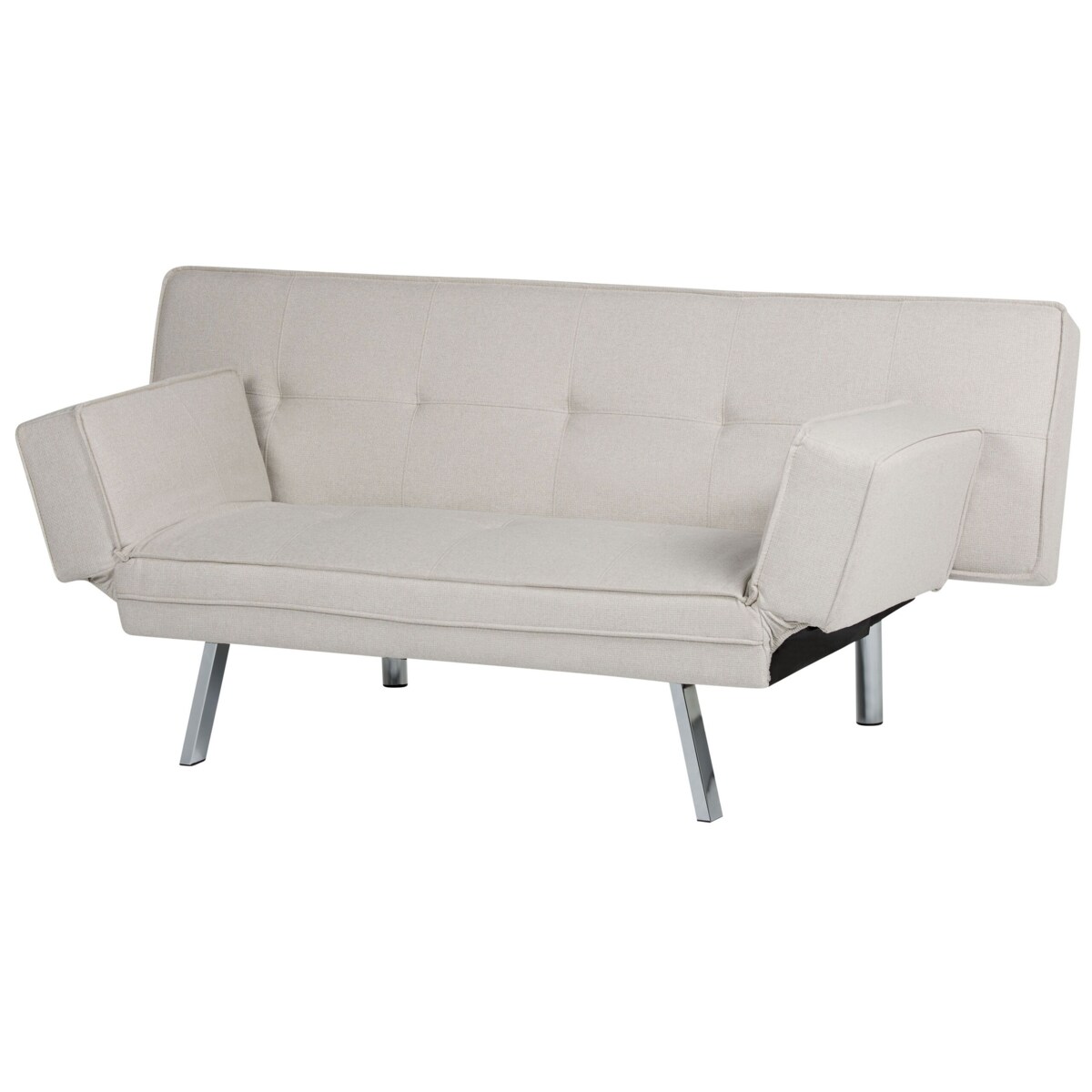 Tapicerowana sofa rozkładana beżowa BRISTOL