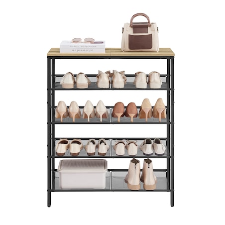 Szafka Na Buty w stylu loftowym dąb Artisan, czarny