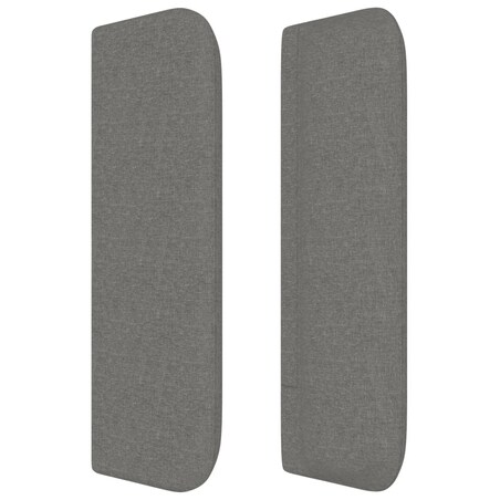 vidaXL Zagłówek uszak, ciemnoszary, 163x16x78/88 cm, tkanina