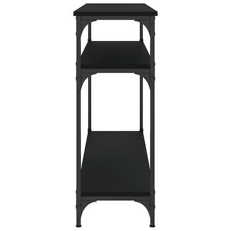 vidaXL Stolik konsolowy, czarny, 100x29x75 cm