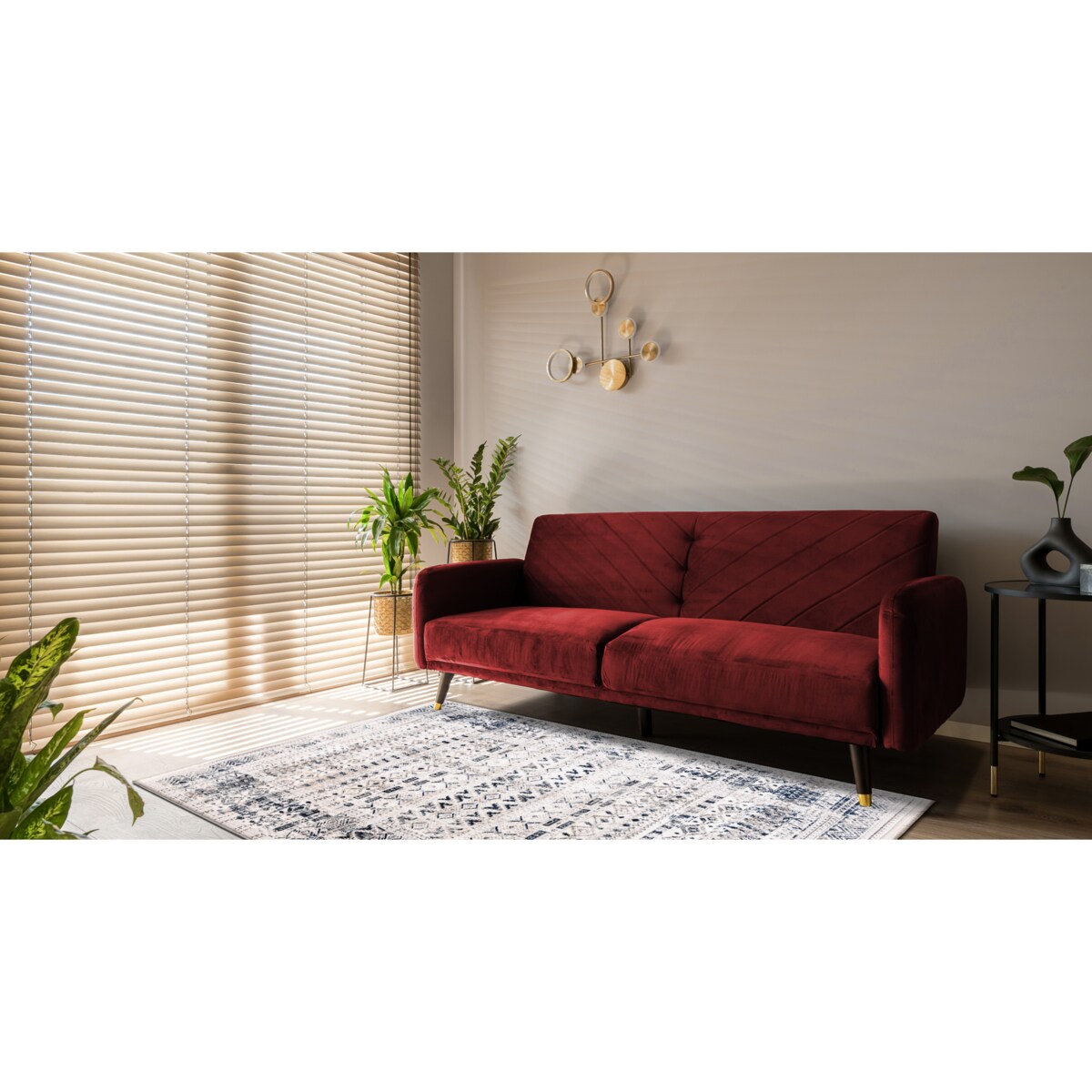 Dywan DISTIN 0833A granatowy / niebieski / 120x170 cm