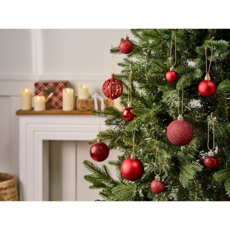 Zestaw 100 bombek VANERN Czerwony