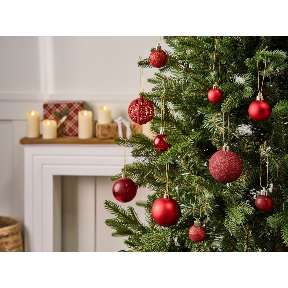 Zestaw 100 bombek VANERN Czerwony