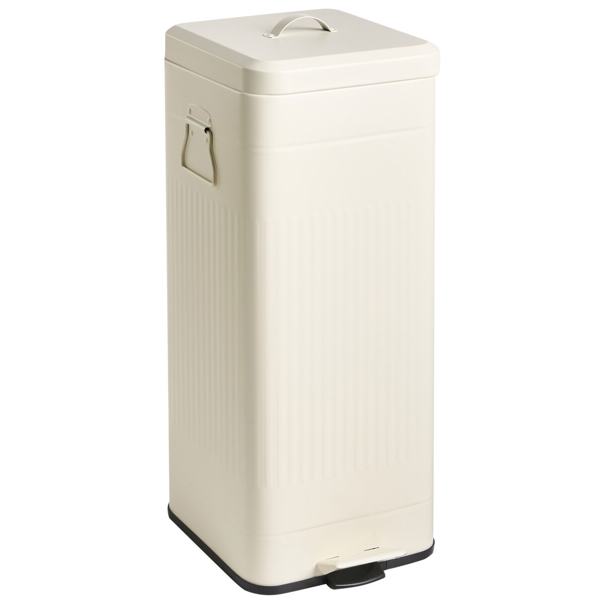 Kosz na śmieci z pedałem 30 L ECOCOMFORT Metal Beżowy