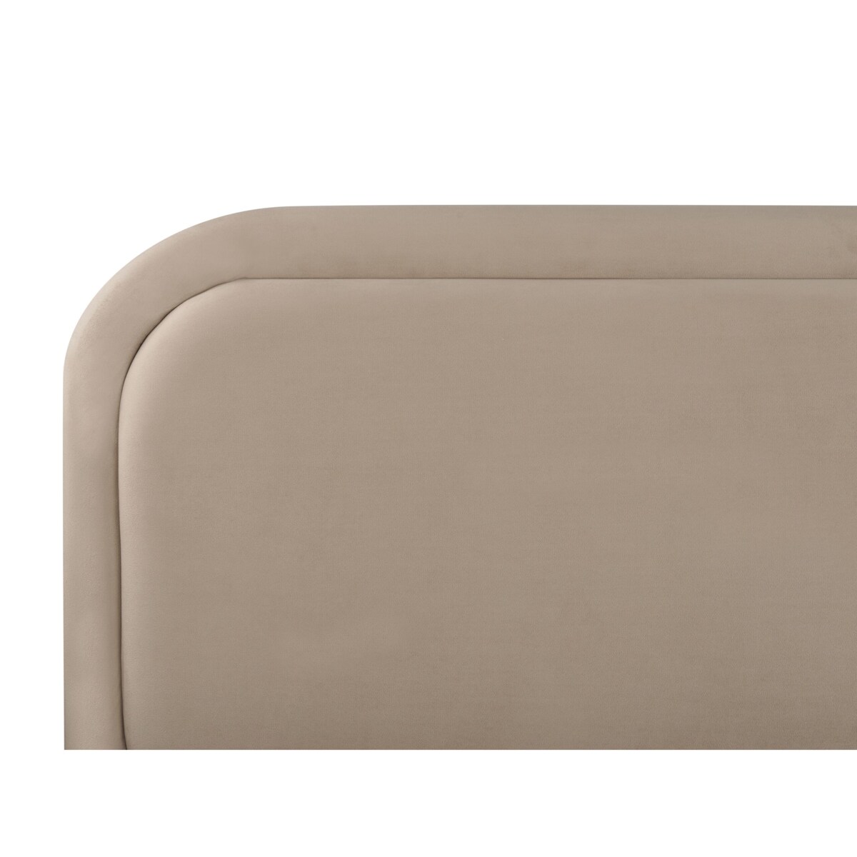 Łóżko Welur SUZETTE 180 x 200 cm Beżowy