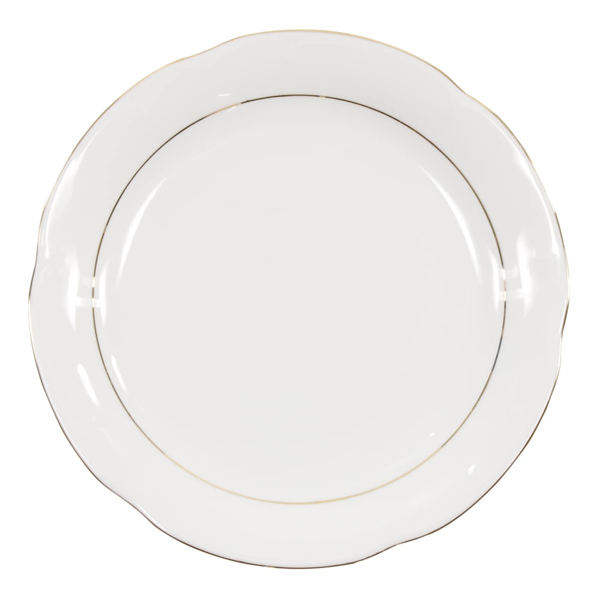 Talerz płytki 27 cm Kamelia Złota Linia B014