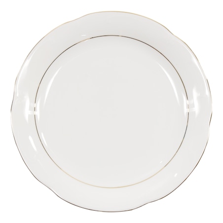 Talerz płytki 27 cm Kamelia Złota Linia B014