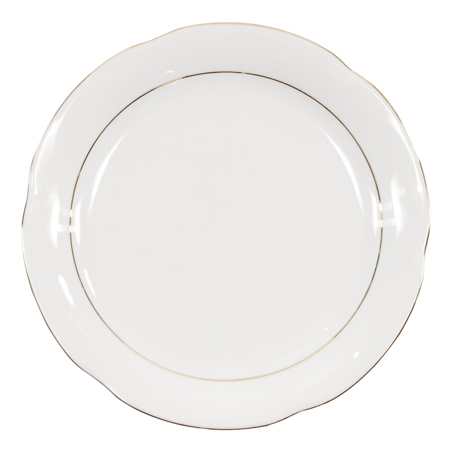 Talerz płytki 27 cm Kamelia Złota Linia B014