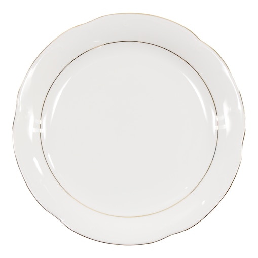 Talerz płytki 27 cm Kamelia Złota Linia B014