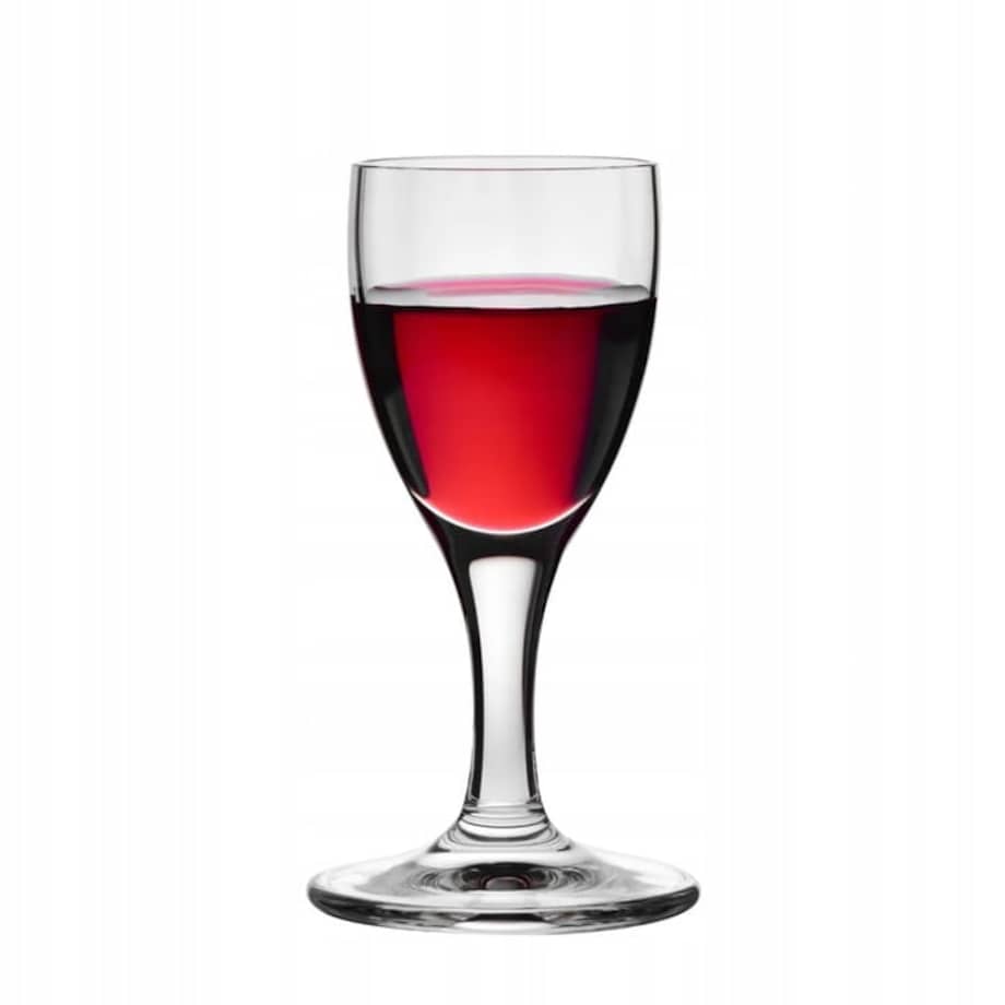 Kieliszki Krosno Prima Lumi do Wódki Likieru Nalewek 6 szt 25 ml na Nóżce