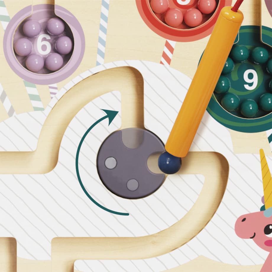 Fantastyczny jednorożec - zabawka magnetyczna dla dzieci z rysikiem 36 mies.+ Top Bright