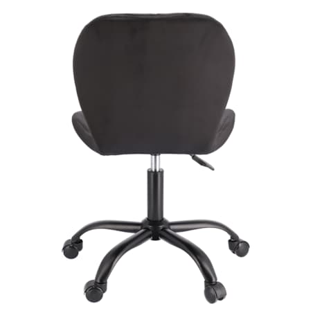 Krzesło biurowe welurowe ENDO czarne