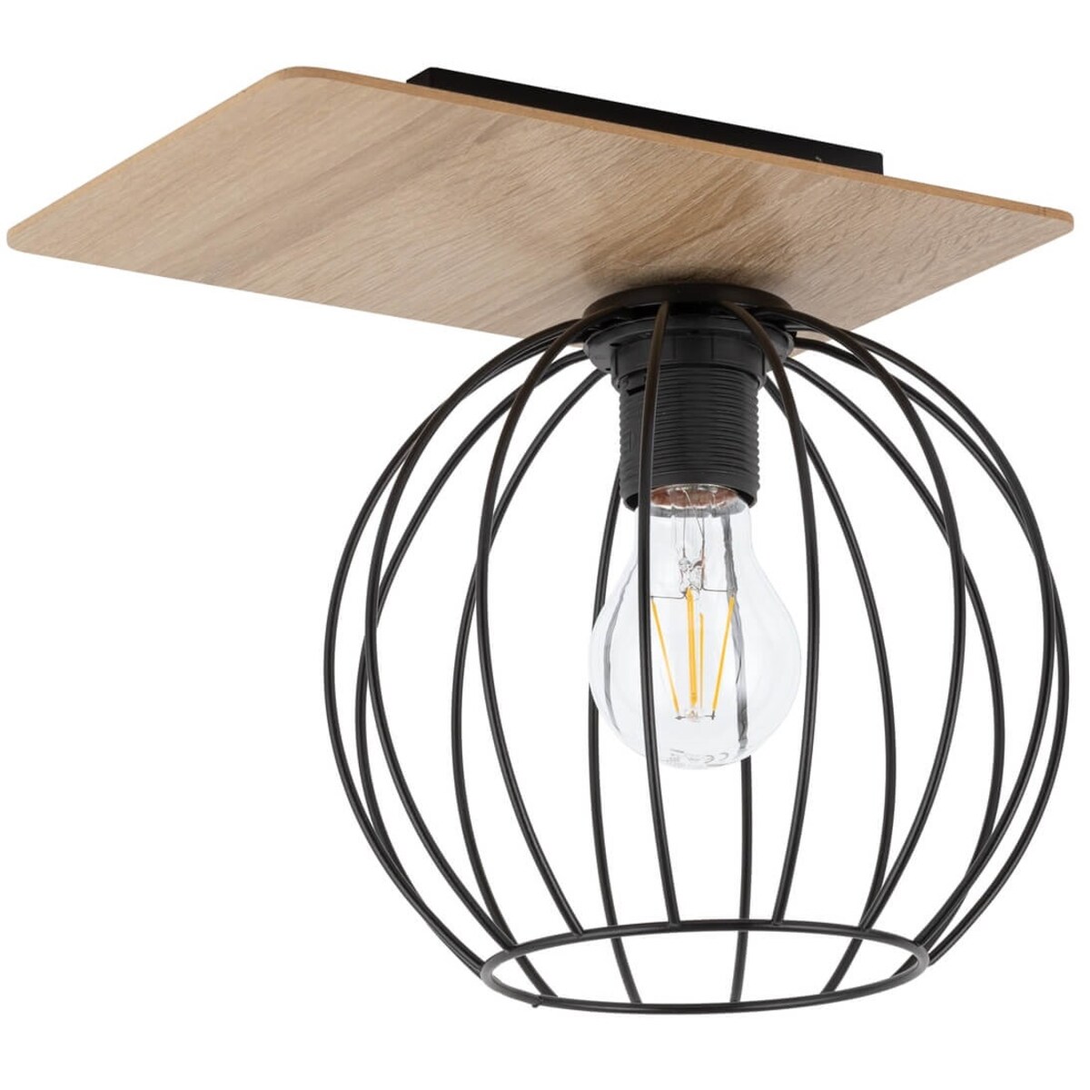 Czarny plafon Cyber 32357 kuchenna lampa nasufitowy druciak