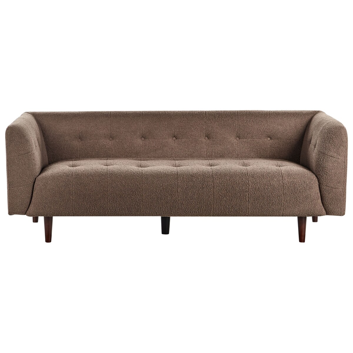 Sofa dla 3 osób BYSKE Boucle Brązowy