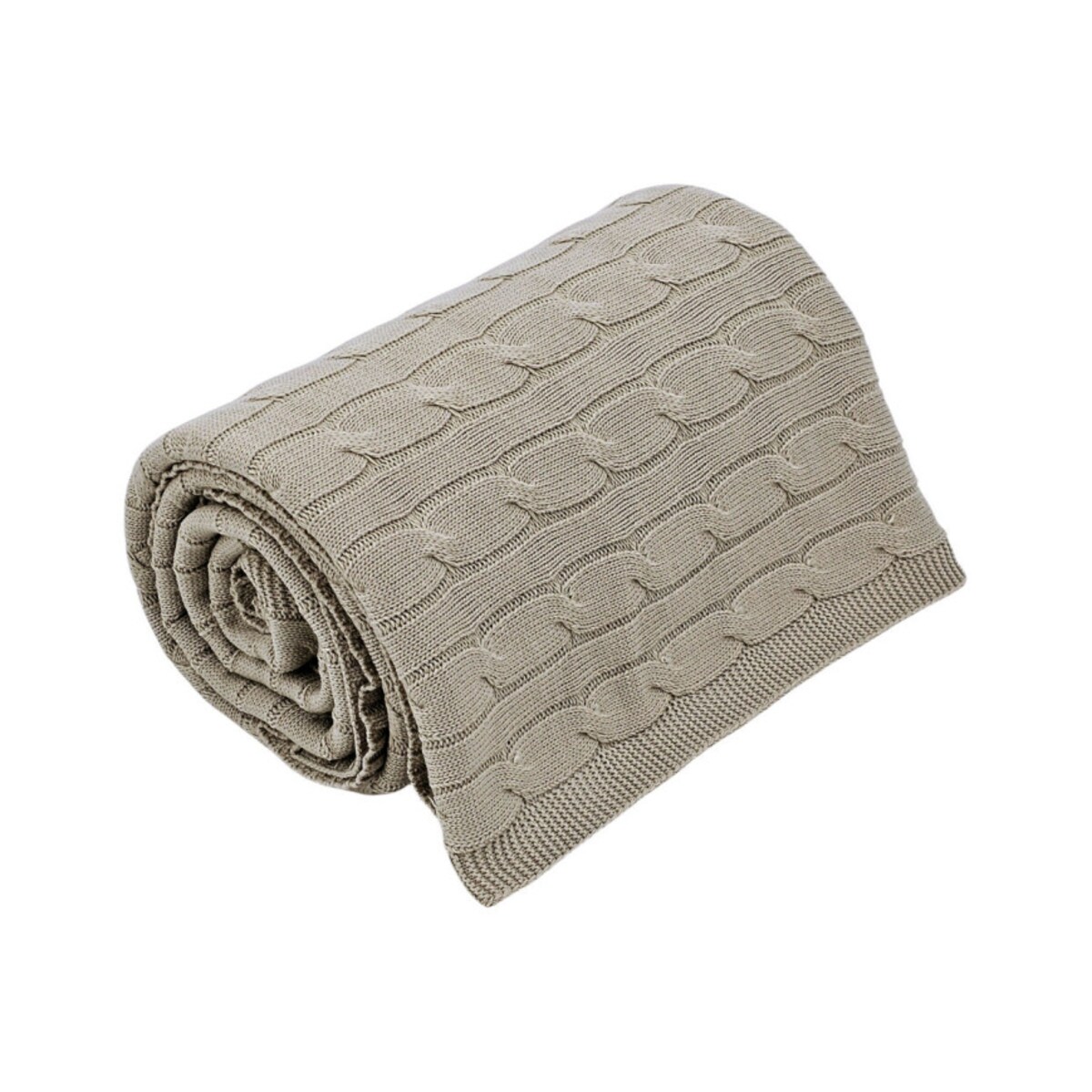 Koc dzianinowy kaszmir 200x220 cm – VERONA200 LATTE