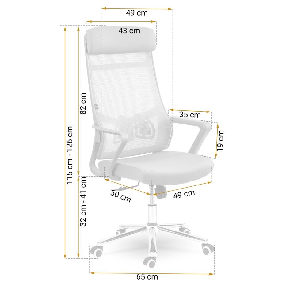 Fotel biurowy obrotowy krzesło mikrosiatka Sofotel Brema