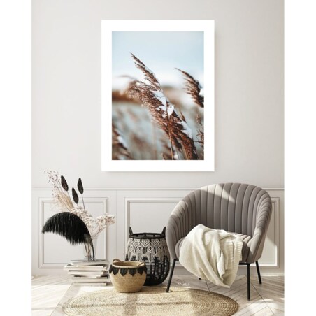 Poster Story, Plakat, Obraz - Ośnieżona Trawa Polna, wymiary 70 x 100 cm