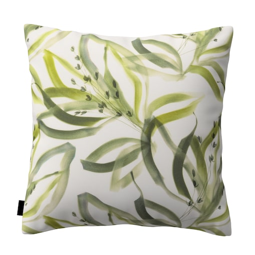 Poszewka Kinga na poduszkę 60x60 biało-zielony