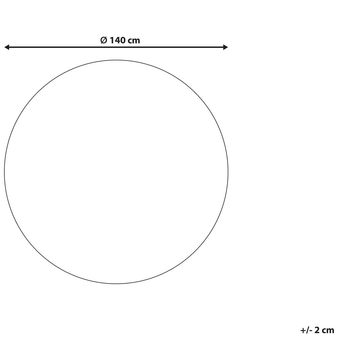 Dywan ARTORA Beżowy ø 140 cm Juta