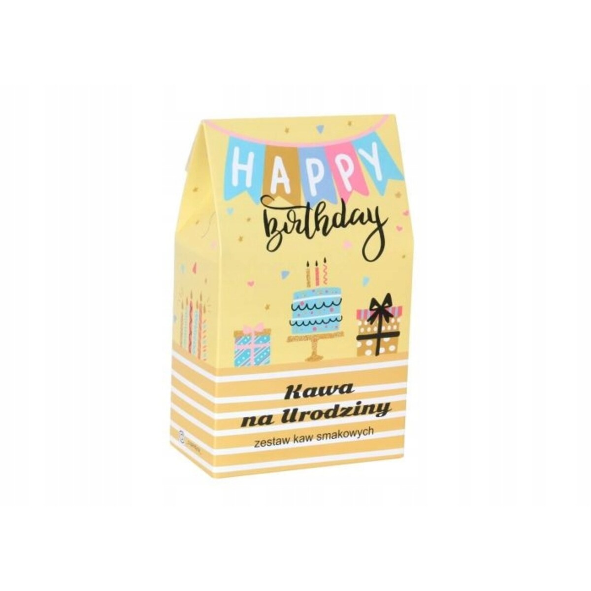 Box URODZINOWE ŻYCZENIA herbata smakowa sypana liściasta kawa + zaparzacz