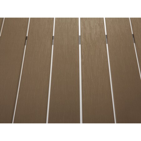 Stół ogrodowy VERNIO 180 cm 90 cm Metal Brązowy