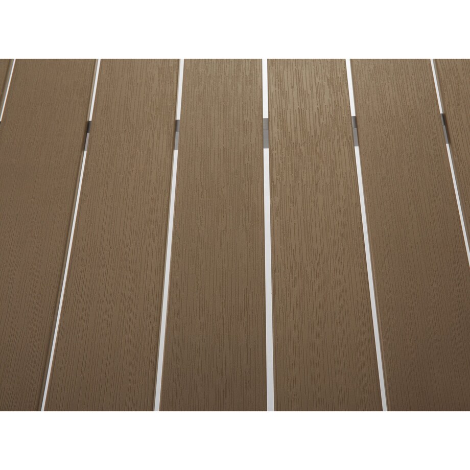 Stół ogrodowy VERNIO 180 cm 90 cm Metal Brązowy