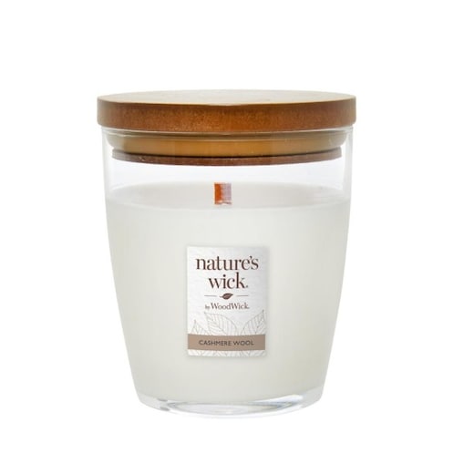Natures Wick świeca średnia CASHMERE WOOL