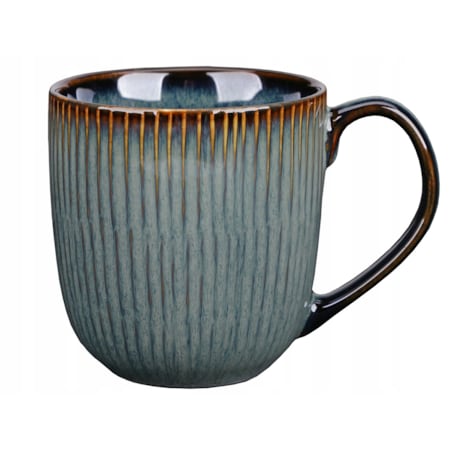 KUBEK Galactic 380 ml 4szt kamionka niebieska na kawę herbatę prezenty