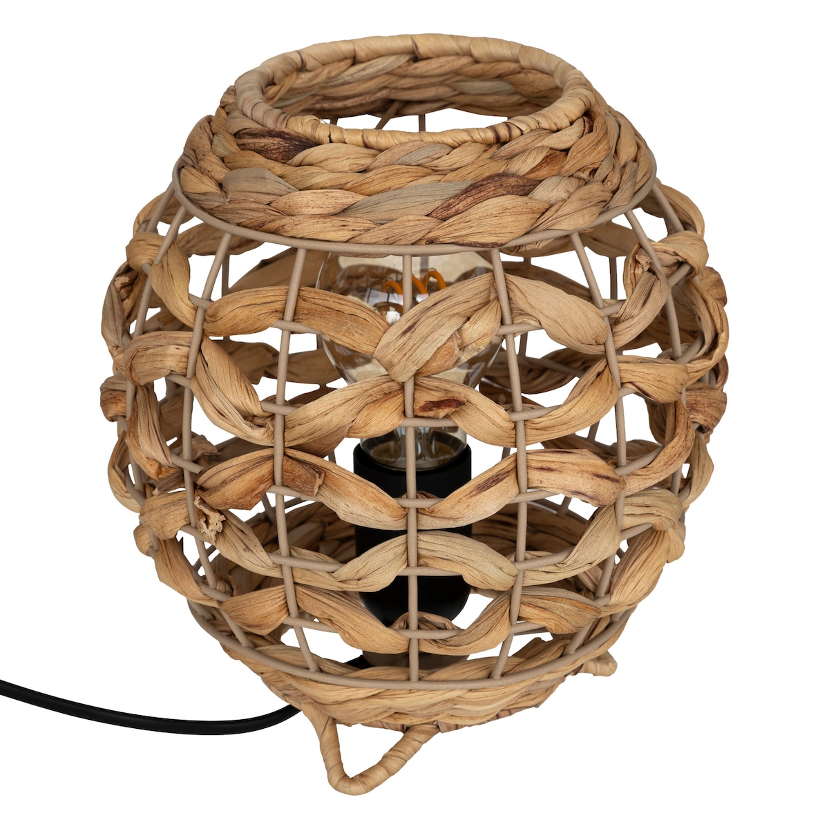 Lampa SAND, wys. 20 cm, naturalny hiacynt wodny