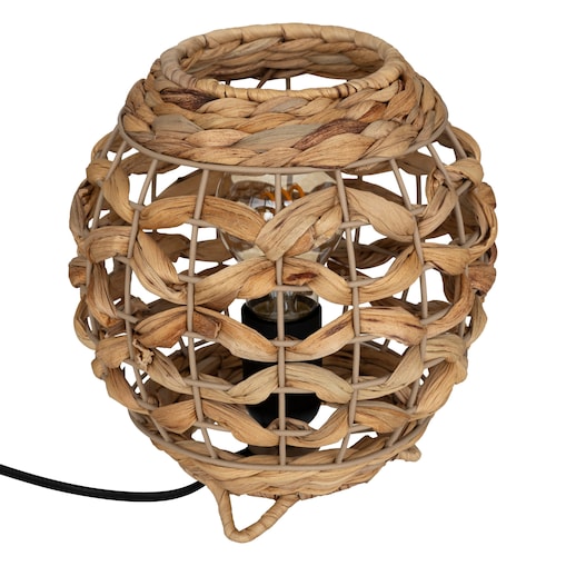 Lampa SAND, wys. 20 cm, naturalny hiacynt wodny