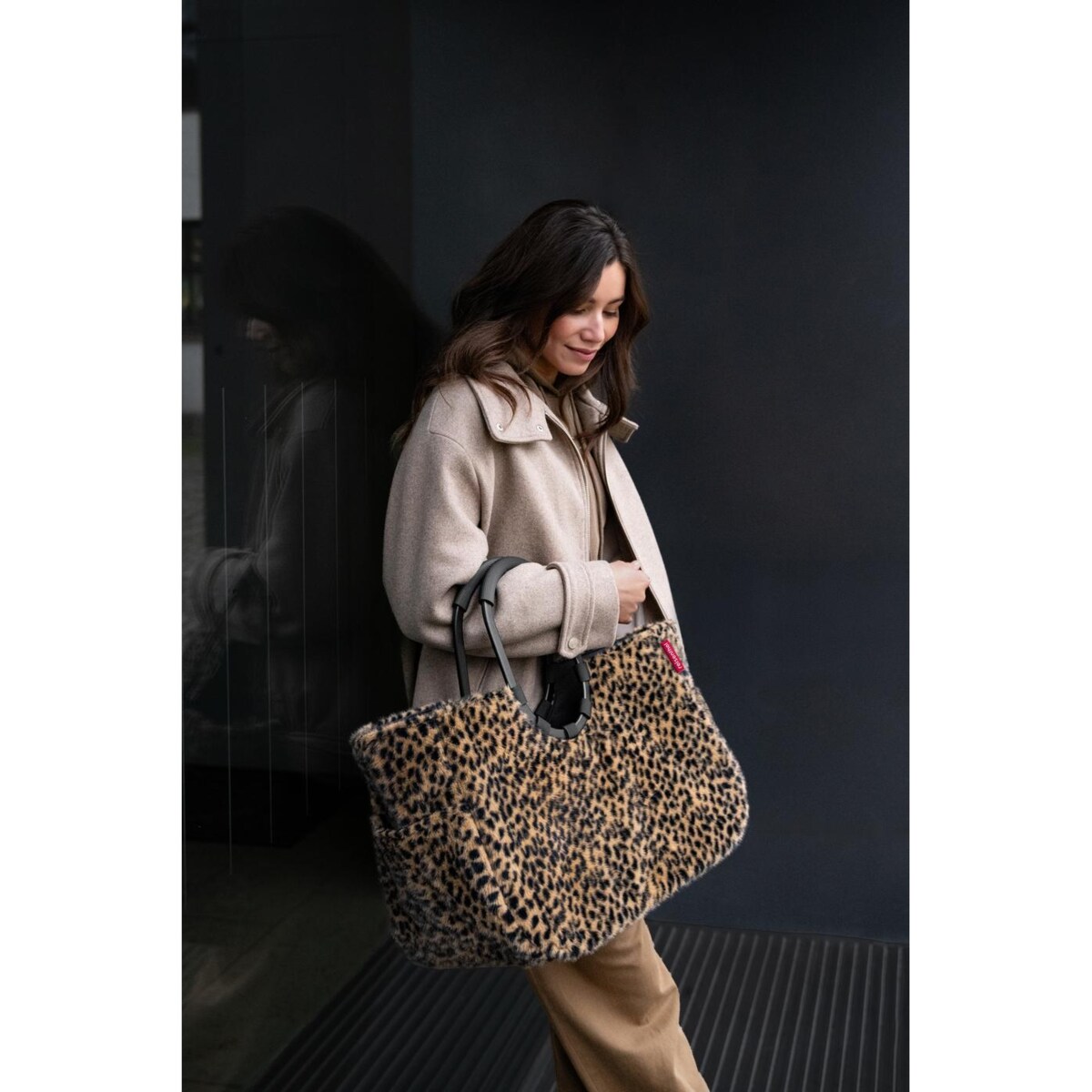 Torba LOOPSHOPPER L, leo fake fur